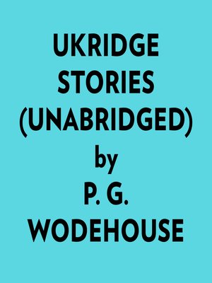 cover image of Ukridge Stories (Unabridged)